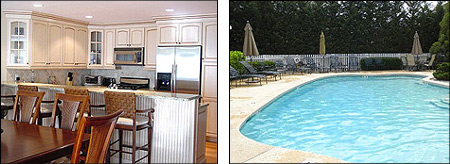 view of accomodations at luxury Cape May rental townhome